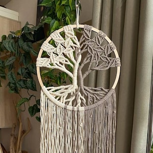 Tree Of Life Macrame Wall Hanging, Boho Wall Decor, Gift For Her, Wedding Gift, Farmhouse Decor