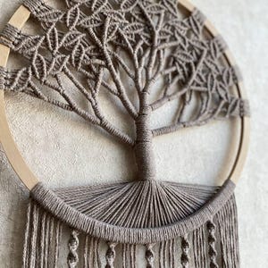 Tree Branch Macrame Personalized Tree of Life Macrame Wall Hanging, Anniversary, Wedding ...
