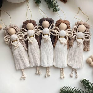 Macrame Christmas Angel, Handmade Christmas Tree Decoration, Christmas Decor