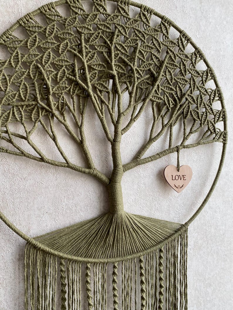 Tree Branch Macrame Large Tree of Life Macrame Wall Hanging, Personalized Gift, Boho Wall ...