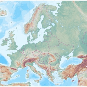 Landkarte Europa