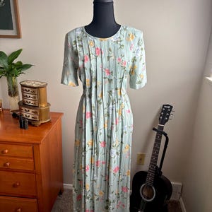 1990s Floral Midi Dress | Grunge | Blossom