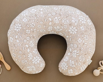 Nurse pillow cover breastfeeding Pillow Cover for Baby Boys and Girls baby shower gift  Neutral Baby Support Pillow U Shaped Pillow (Meadow)