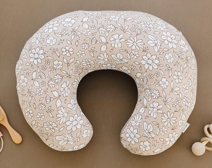 Nurse pillow cover breastfeeding Pillow Cover for Baby Boys and Girls baby shower gift  Neutral Baby Support Pillow U Shaped Pillow (Meadow)