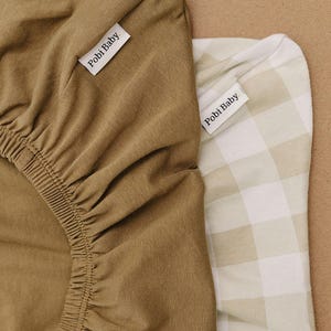 2 Pack fitted baby sheets crib bed sheet cotton bedding crib sheets girls mini crib sheets boys changing pad cover portable sheet bassinet