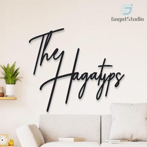 Palavras de metal personalizadas, placa de metal personalizada, placa de casa, placa de parede, arte de parede, nomes personalizados, placa de metal, placa de nome personalizada, nome de metal, sobrenome