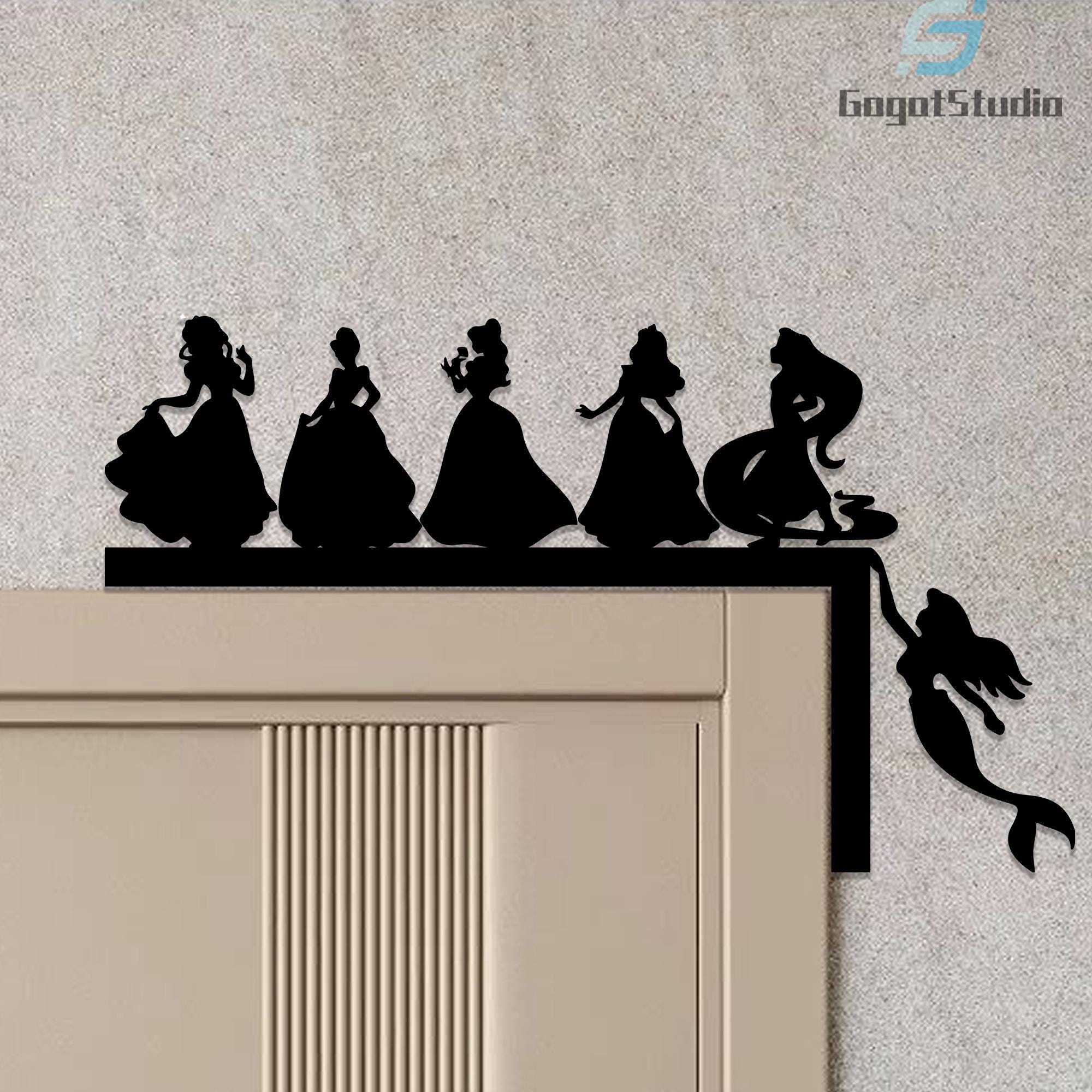 Princess Door Corner Metal Decor, Girls Room Wall Decoration, Fairytale ...