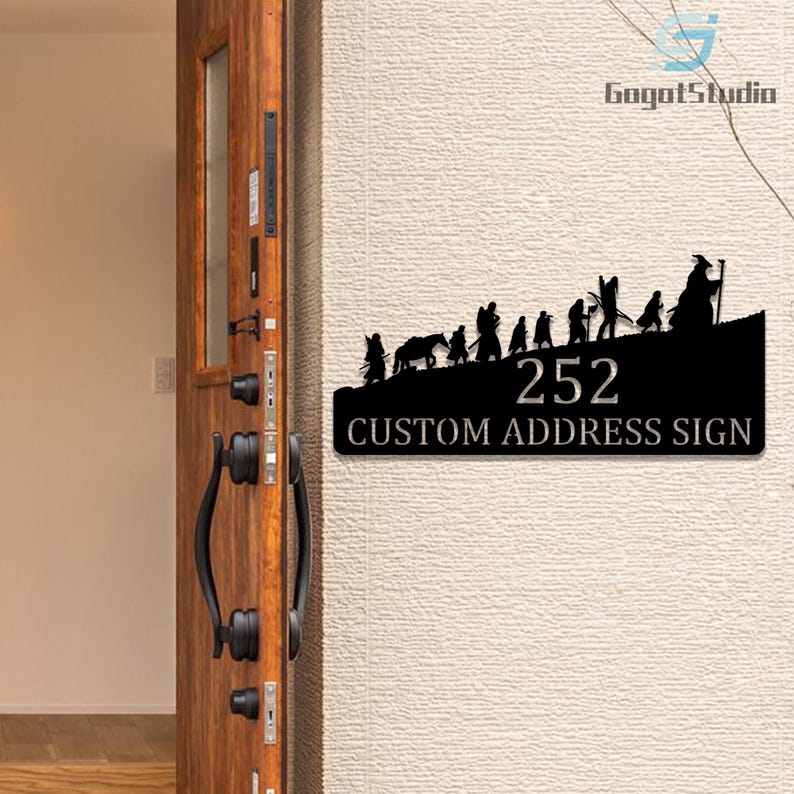 Personalized Address Sign House | Adress Signs | Housewarming Gift ...