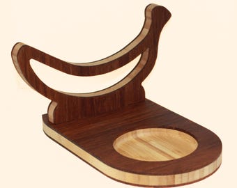 1950s Italian Glazed Ceramic Monkey Holding Banana Bowl Use Coupon