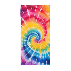 Surfer Dude Tie-Dye Beach Towel