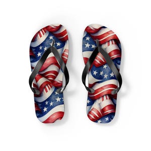 Americana Patriotic Flip Flops