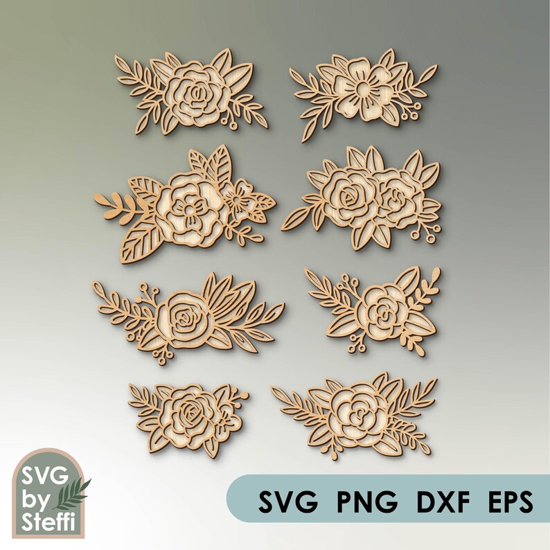 Floral Sign Svg Bundle Nursery Sign Svg Wedding Sign Laser Cut Files ...