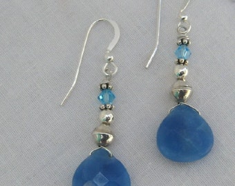 Blue Quartz Earrings (E14)