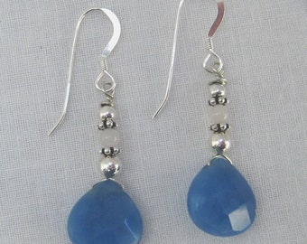 Blue Quartz Earrings (E19)