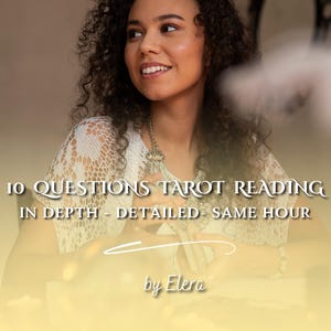 Lectura de tarot con información detallada: 10 preguntas respondidas con claridad, orientación y verdad