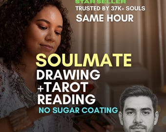 Same Day Soulmate Drawing and Tarot Reading Draw My Soulmate  Future Husband Traits,  Psychic Tarot Reading, Twin Flame Sketch