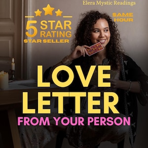 Love Letter from Your Person, Channeled Love Letter, Psychic Insights, Tarot Reading, Love Psychic Reading, Personalized Romantic Guidance