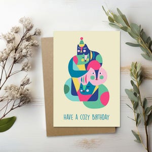 Funny Cat Birthday Card | Cat Birthday Card | Cat Card