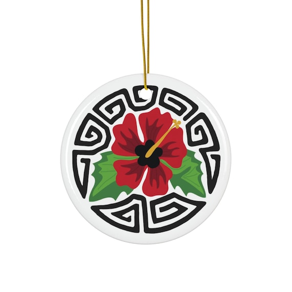 Elegant Floral Ceramic Ornament - Perfect for Holidays, Gift Ideas, Home Decor, and Celebrations