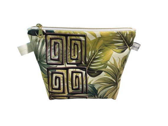 Mola Print Makeup Bag, Lined