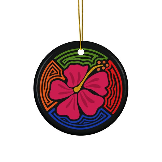 Vibrant Floral Ceramic Ornament, Perfect for Holidays, Home Decor, Gift for Garden Lovers, Colorful Keepsakes