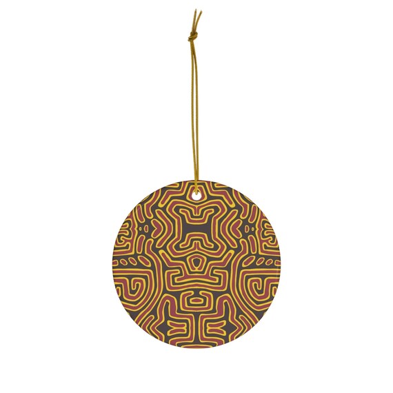 Mola Panama Christmas Ornament