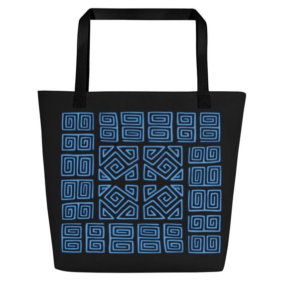 Mola Art Printed Large Tote Bag