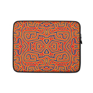 Panama Mola Abstract Print Laptop Sleeve