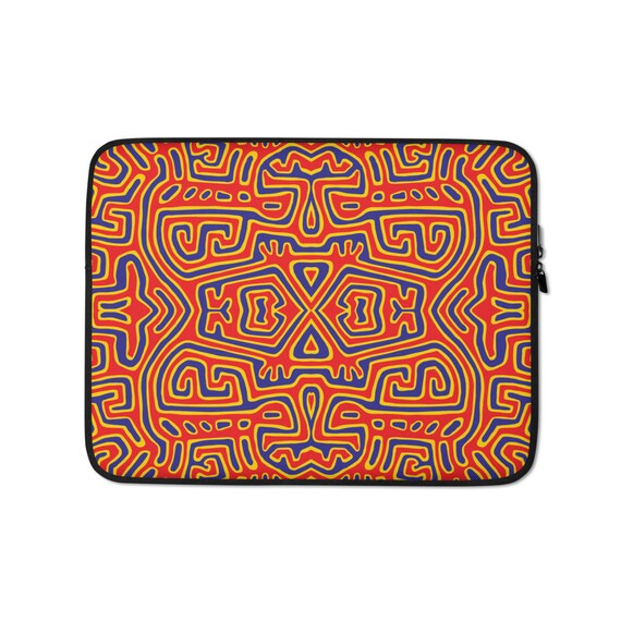 Panama Mola Abstract Print Laptop Sleeve