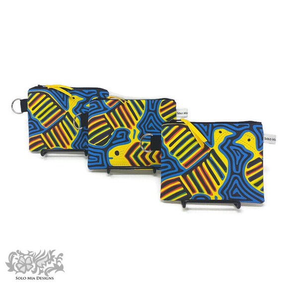 Mola Print Zippered Pouch 5"x 7"