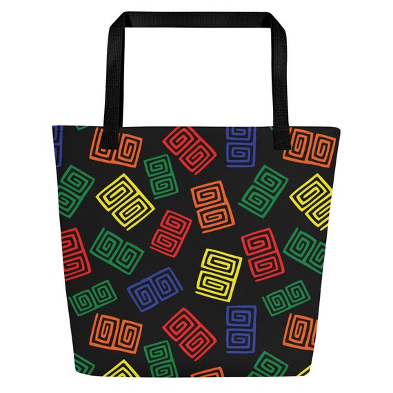Panama Mola Confetti Print Tote Bag