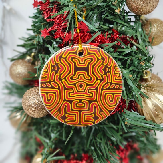 Panama Mola Ceramic Ornament