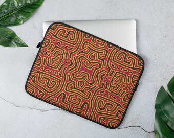 Abstract Mola Laptop Sleeve