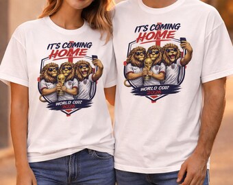 Its Coming Home 2026 Shirt, England World Cup T-Shirt, Soccer Fan Tee, Lion Graphic Shirt, Football Supporter Shirt, World Cup 2026