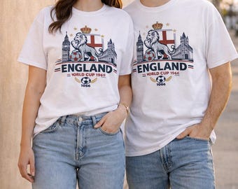 England 1966 T-Shirt, Vintage Soccer Shirt, England World Cup Tee, British Football Fan Shirt, Retro England Graphic Tee, Unisex
