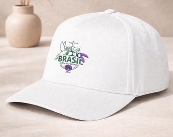 Brazil Soccer Hat, Brasil Copa Do Mundo Cap, Football Fan Hat, Brazil Vintage Dad Hat, World Cup Brazil Cap, Gift for Soccer Lovers