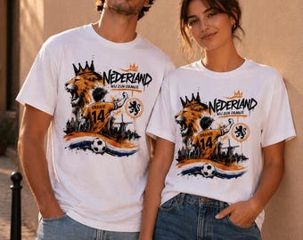 Netherlands Soccer Shirt Oranje Lion, Nederland Football T-Shirt, Dutch Fan Shirt, Holland Streetwear Tee, World Cup Netherlands Shirt