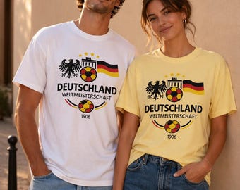 Germany Soccer T-Shirt, Deutschland Football Tee, Vintage World Cup Shirt, German Fan Shirt, Retro Soccer Graphic Tee, Unisex