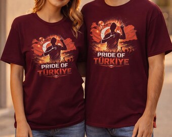 Turkey Soccer Shirt Pride of Türkiye, Turkish Football T-Shirt, Türkiye Fan Shirt, World Cup Turkey Tee, Turkish Pride Shirt