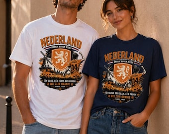 Netherlands Soccer Shirt Oranje, Nederland Football T-Shirt, Dutch Fan Shirt, Holland Soccer Tee, Vintage Netherlands Shirt