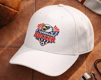 USA Soccer Hat, USA World Cup Cap, American Soccer Fan Hat, USA Football Dad Hat, Patriotic Soccer Cap, Gift for Soccer Lovers