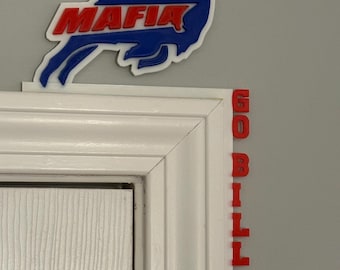 Buffalo Bills Door Frame Sign: Go Bills Mafia Home Decor