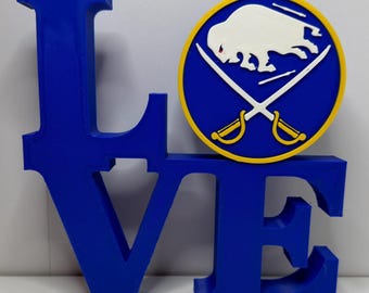 Buffalo Sabres Love Sign: Let's Go Buffalo