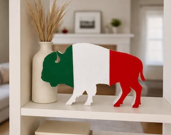 Italian Buffalove 3d Printed Shelf Display Buffalo NY Gift 716 Proud