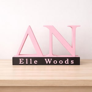 Personalized Greek Letter Sign: 3D Printed Sorority Fraternity Gift