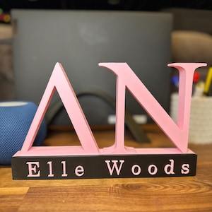 Greek Letter Signs Personalized | Multiple Sizes and Colors | Rush Week Gifts | Great Gifts for Greek Life Events or Alumni