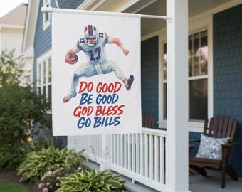 Josh Allen Buffalo Bills House Flag Banner: NFL Fan Decor