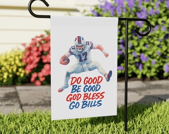 Josh Allen Garden Banner: Buffalo Bills Outdoor Decor