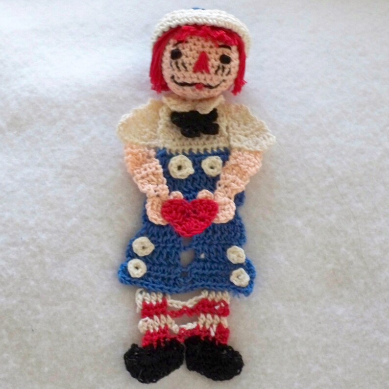 Raggedy Ann and Andy Crochet Bookmark Pattern Set Raggedy Ann - Etsy