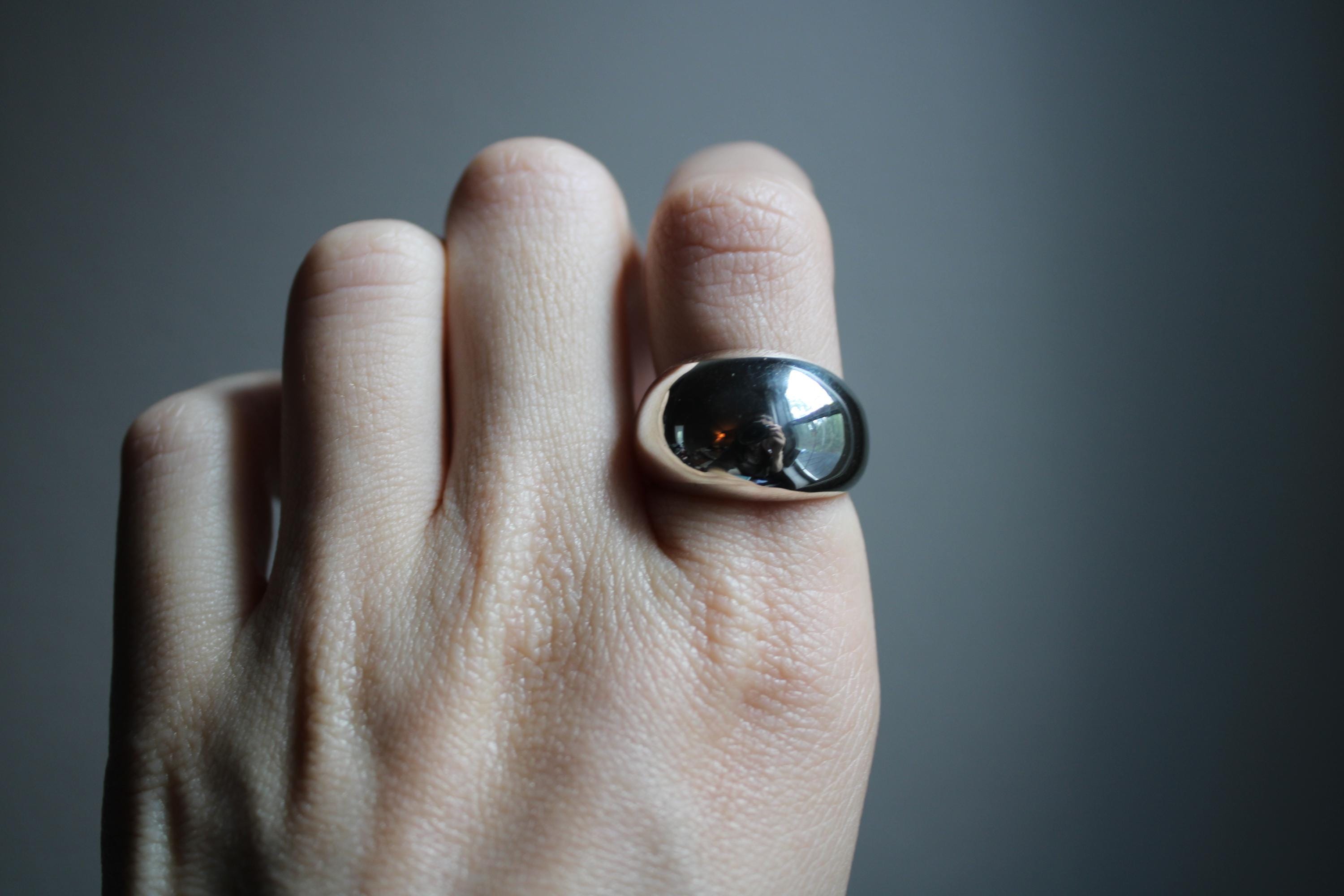 アクセサリー Vintage Silver Giant Dome Ring 925 Vintage Silver Giant Dome Ring 925